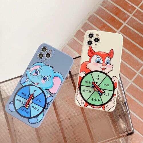 Fidget Reliver Stress Toy Rotation Turntable phone case for iPhone 11 12 Pro XS XR 7 8 Kinetic Spinner Relieve Stress Toy Cover