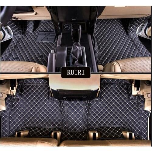 High quality! Special car floor mats for Toyota Land Cruiser Prado 150 5 seats 2018 waterproof rugs carpets for Prado 2019-2010