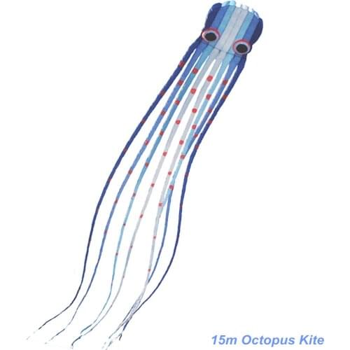 High Quality 15 m Software Octopus Power Kite Colors Good Flying