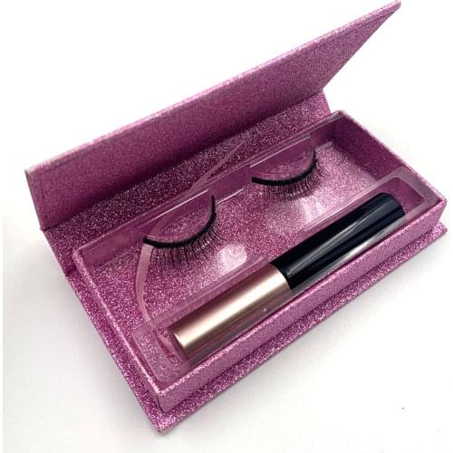Magnetic Liquid Eyeliner, False Eyelashes, Exquisite Set, Chemical Fiber Material, Reusable Magnetic False Eyelashes Wholesale