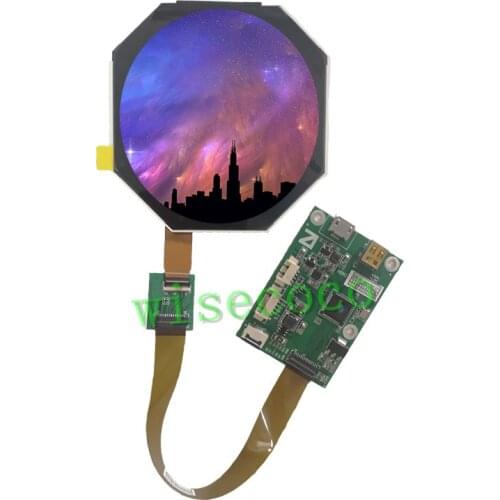2.5 Inch 480*480 Round LCD Screen IPS TFT LCDS MIPI Driver Board 400 Nits Brightness Circular Display Circle