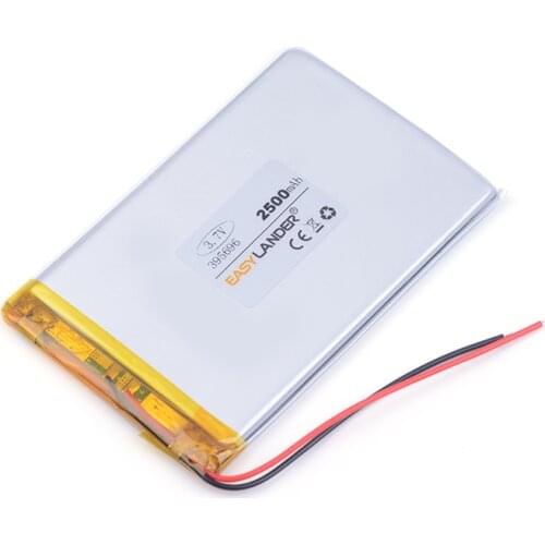 3.7v lithium ion rechargeable battery 395696 2500mAh For MP5 GPS PSP DVD E-book Tablet PC phone