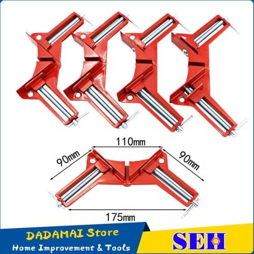 4pcs Style 90 Degrees Angle Clamp Right Angle Woodworking Frame Clamp DIY Glass