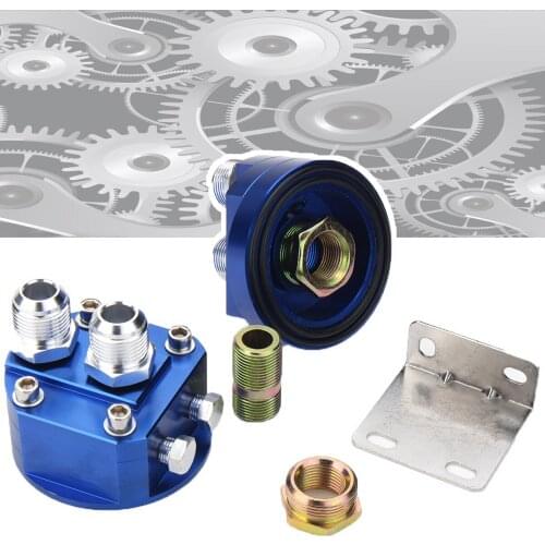 Adapter 20X1.5 Plate / Male Oil Fitting 3/4X16 Filter 2X Kit Sandwich Relocation Oil Filter Relocation Fitting Adapter Kit