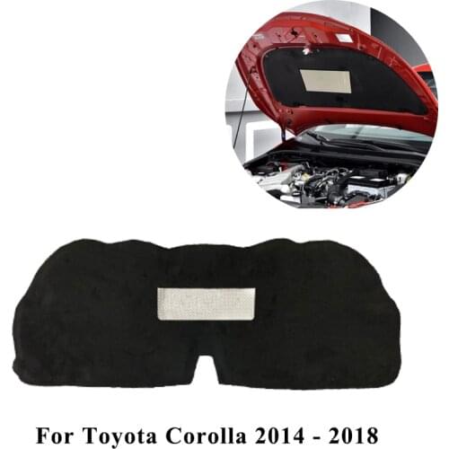 Car Front Hood Engine Sound Heat Insulation Cotton Pad Soundproof Mat Cover Foam For Toyota Corolla 2007-2013 2014-2018 2019