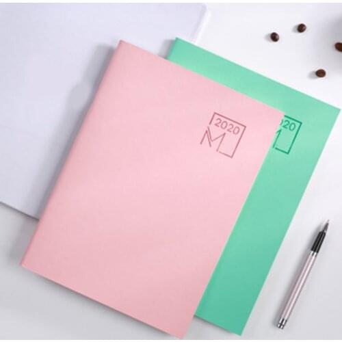 Notebook 2020 Agenda Planner Diary Meeting Book Girl School Stationery Monthly Plan Supplies SP99