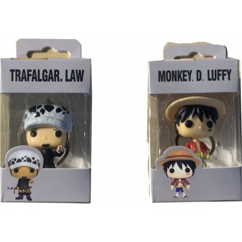 One Piece & LUFFY TRAFALGAR.LAW Keychain Action Figure Collection Toys for Children Gift with retail box