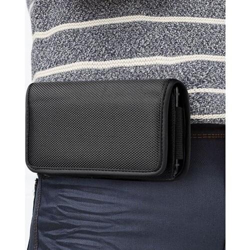 Universal Phone Pouch case for Infinix Hot 8 Lite S5 / S5 Lite Cover holster belt oxford cloth waist bag for KenXinDa KXD A1 D58