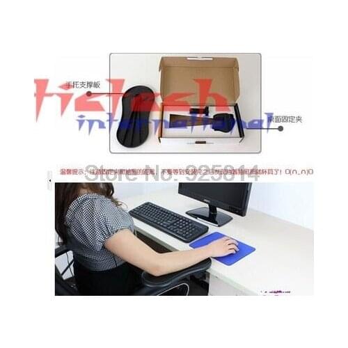 By dhl or ems 100pcs Desk Attachable Computer Table Arm Support Mouse Pads Arm Wrist Rests Hand Shoulder Protect Pad