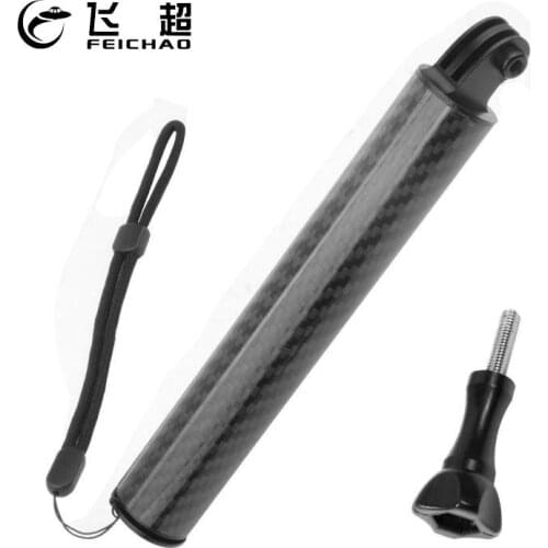 FEICHAO 2.7m Long Carbon Fiber Monopod Selfie Stick Handle Grip for GoPro MAX 9 8 Insta360 ONE X R EKEN for Osmo Action Camera