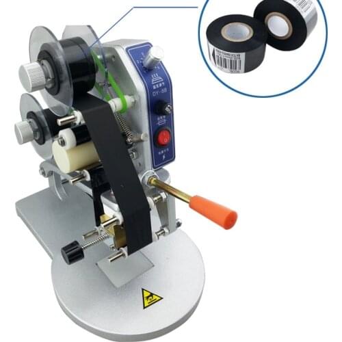 Electric Color Ribbon Hot Printing Machine Direct Thermal Foil Manual Stamp Printer Coding Machine Date Ribbon Coder