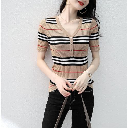 Женские трикотажные футболки EWSFV China At AliExpress