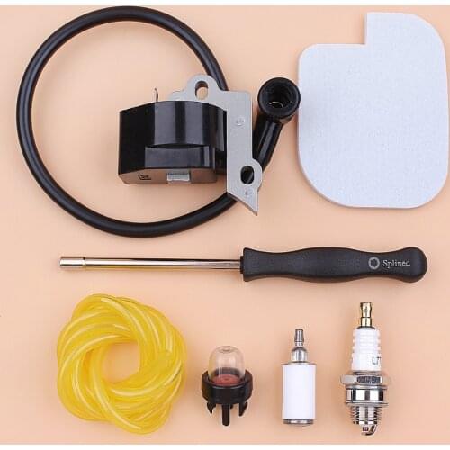 Ignition Coil Carburetor Splined Screwdriver Kit Fit POULAN PP3516AV PP4218AV McCulloch MC4218 Chainsaw 545115801, 530035560