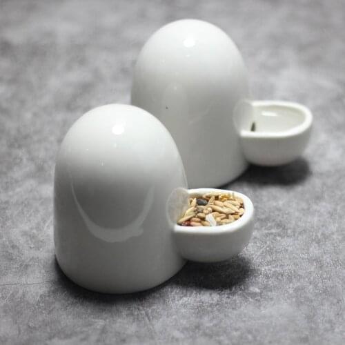 Ceramics Water Feeder for Small Pet Automatic Feeding Birds Hamster Hedgehog Squirrel Totoro chinchillas Drinking Mute Mini Pets
