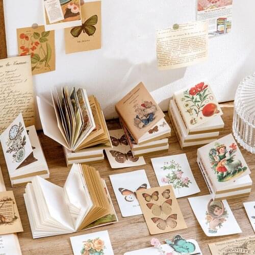 Nature Collection MIni Material Paper Junk Journal Planner Craft Paper Scrapbooking Vintage Decorative DIY Craft Photo Albums