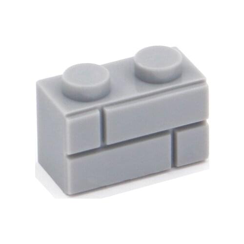 100PCS DIY Building Blocks Thick wall Bricks 1x2 Dots Educational Creative Size Compatible with lego bricks Toys for Children