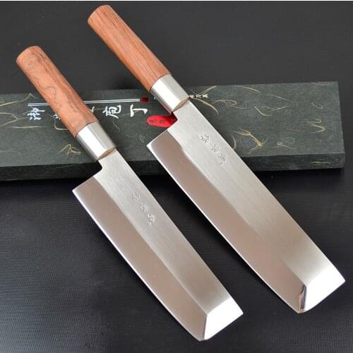 Japanese Style 5Cr15 Stainless Steel Kitchen Cutting Vegetable Meat Knives Slicing Salmon Fish Sashimi Sushi Beef Knife Cleaver