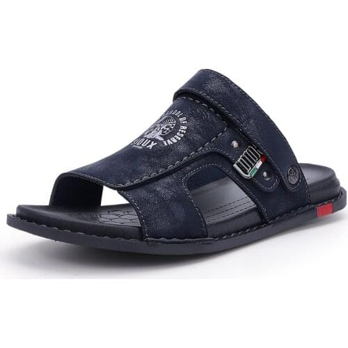 Summer Mens Sandals Beach Shoes Summer Leisure Beach Roman Men Outdoor Sandals High Quality Slippers Soft Bottom Walking