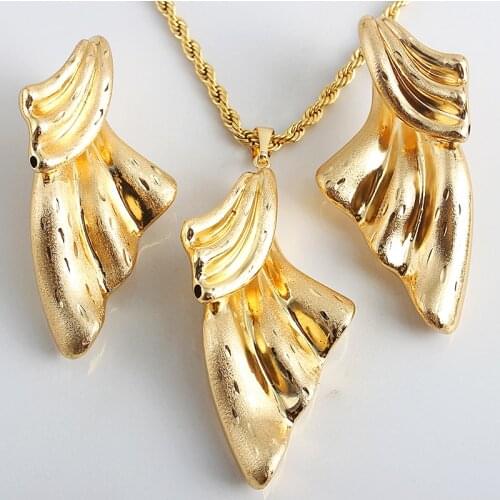 Fashion Jewelry Bohemia Jewelry Sets For Women Earrings Necklace Pendant Flower Jewelry For Engagement fashion Jewelry Findings