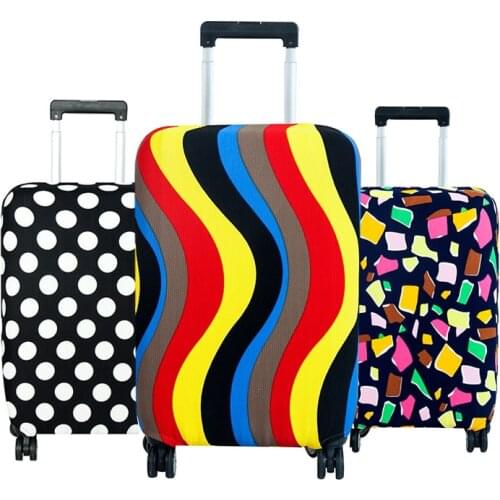 Fashion Elastic Travel Luggage Cover Protective Suitcase cover Trolley case Travel Luggage Dust cover for 18 to 28 inch