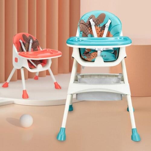 Soft Cushion Booster 2 in 1 Children Plastic Feeding Dining Baby Highchair