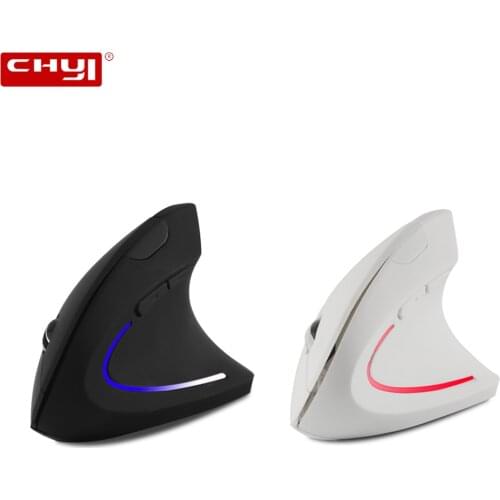 Wireless Vertical Gaming Mouse USB Computer Ergonomic Desktop Mouse 1600DPI 6 Button LED Upright Mice for PC Laptop Office Home