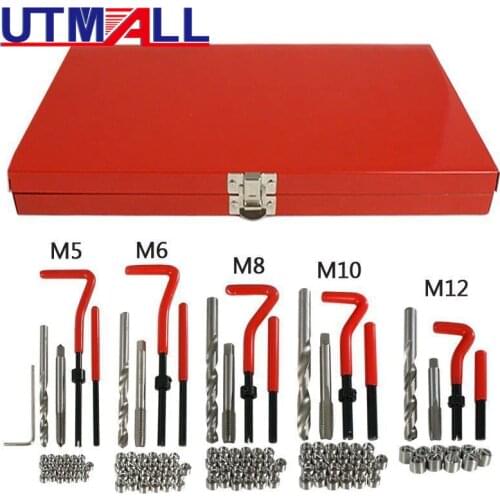 131pcs Damaged Thread Repair Tool Set Twist Drills Kit M5 M6 M8 M10 M12