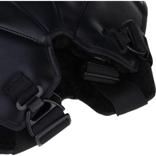 Motorcycle Warm Kneepad Motorbike Riding Knee Pads Windproof coldproof Winter Outdoor Knee Protective Guard PU Leather