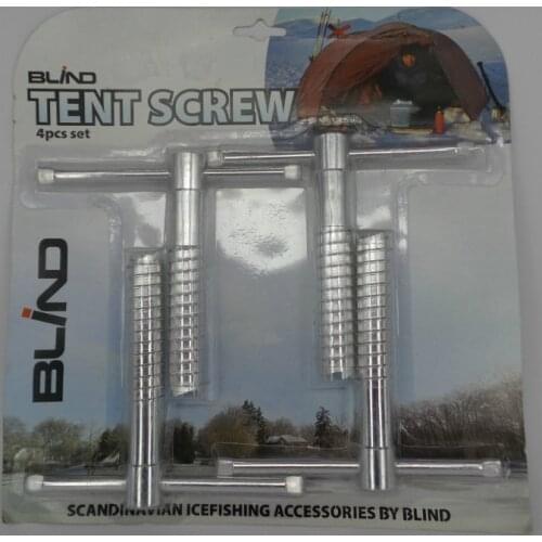 2015 New Ice Fish fixed ice pitons,4 pcs/Lot screw tent pegs nail,tent aluminium screw 4 pcs hollow 13mm