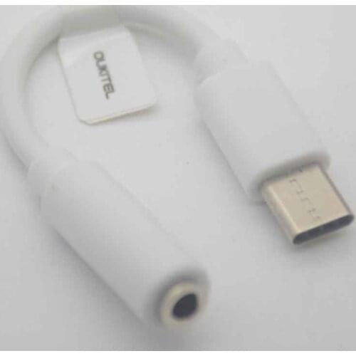 Original usb to earphone jack adapter cable for Oukitel K6 MT6763 Octa Core Free Shipping