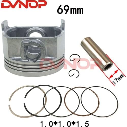 Motorcycle Piston Ring Zongshen XINYUAN ATV250 ZS250 CB250 CBB250 CQR M7 R8RTF Piston Ring Bore 69mm Piston pin 17mm
