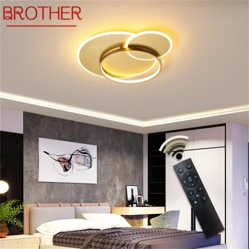 BROTHER LED Ceiling Lights with Remote Control Dimmable Modern Decorative Fixtures For Home Living Room Dining Room Bedroom