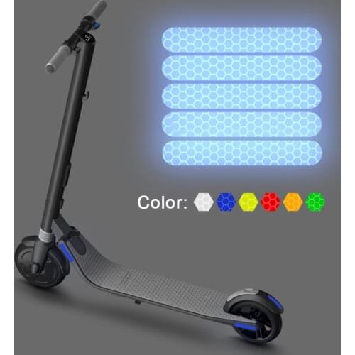 4pcs Reflective Stickers For Ninebot ES1 ES2 ES3 ES4 E22 E25 Series Electric Scooter 6 Colors PVC kick Scooter Part Accessories