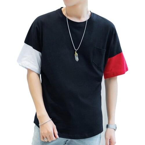 Vintage Funny Harajuku Patchwork New T Shirt College Style Multicolor All-Match Summer Clothes Personality Plus Size Streetwear