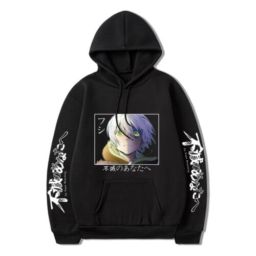 2021 Popular Anime To Your Eternity Fushi Hoodies Women Fashion Cartoon White Wolf Streetwear Harajuku Casual Winter Sweatshirts