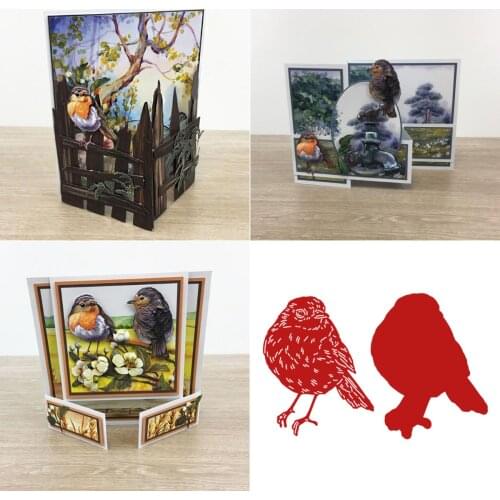 Animal Pip Bird Die Metal Cutting Dice And Stamps Stencils For Scrapbooking Stamps Embossing Mold Diy Paper Cards Make Albums