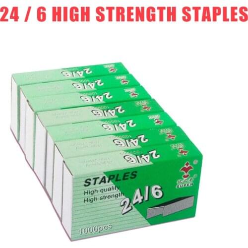 1box 24/6 Staples Standard Universal Needle Boxed Office Learning Storage Binding Staples