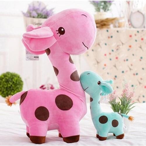 NEW1PC 18cm Cute Plush Giraffe Soft Toys Animal Dear Doll Kids Animals Deer Bauble Stuffed Toy Baby Kids Children Birthday Gift