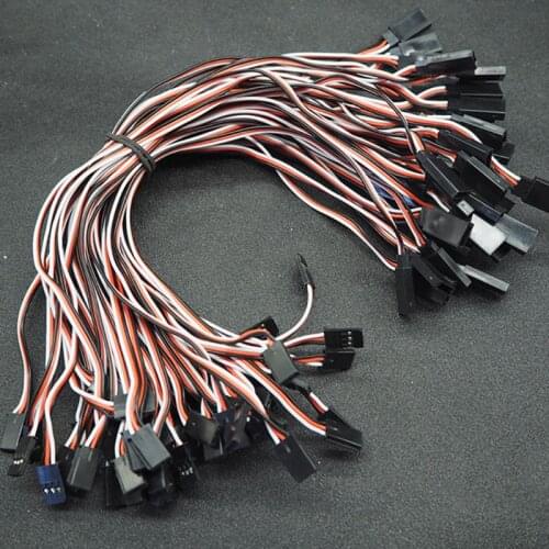 10Pcs 150-500mm Servo Extension Lead Wire Cable for RC Futaba JR Male to Female Model Airplane Accessories