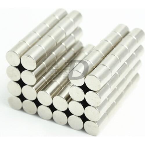 10pcs Neodymium N35 Dia 8mm X 10mm Strong Magnets Tiny Disc NdFeB Rare Earth For Crafts Models Fridge Sticking magnet 8x10mm