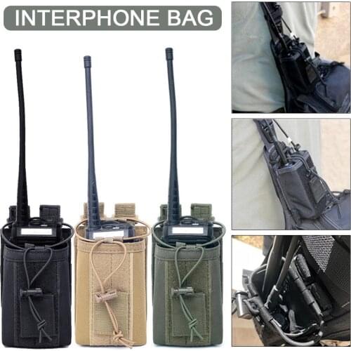 1000D Nylon Outdoor Pouch Tactical Sports Pendant Military Radio Walkie Talkie Holder Bag Magazine Mag Pouch Pocket New