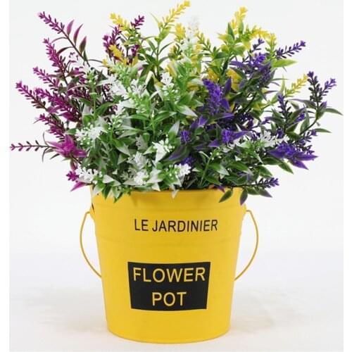 7 Forks Home Decor Artificial Provence Lavender Romantic Flowers Simulation Eco-friendly Wedding Party Table Fake Plants Decor