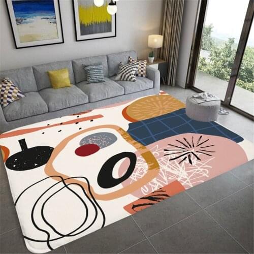 Nordic Abstract Kitchen Mat Anti-slip Modern Area Rugs Living Room Balcony Bathroom Carpet Doormat Hallway Bath Mat Alfombra