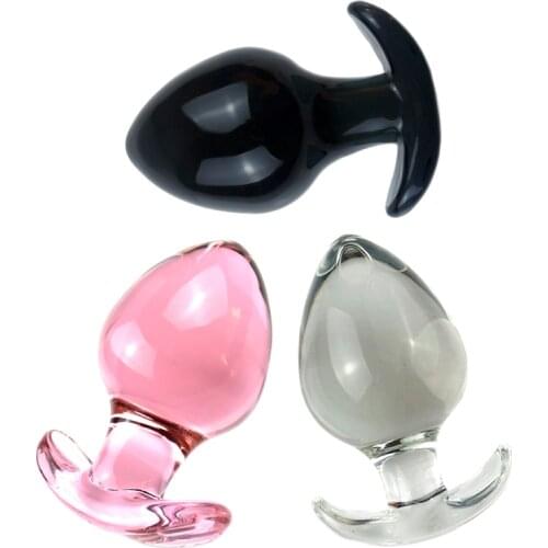 65mm Large Crystal Butt Plug Vagina Ball Big Pyrex Glass Anal Plug Anal Dildo Bead Penis Adult Masturbate Sex Toys for Women