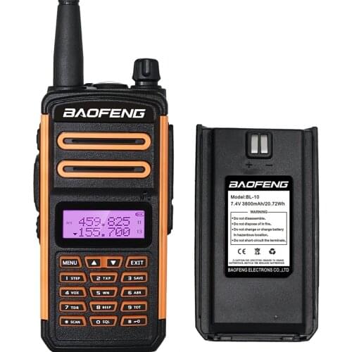 Baofeng Li-on Battery 100% Original 3800mAh BL-10 Battery For BF-H9 S5 Plus Wireless Intercom Walkie Talkie Two Way Radio