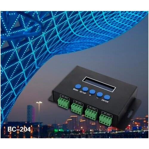 BC-204 DC5V-24V 4 channels Artnet to SPI /DMX pixel light controller