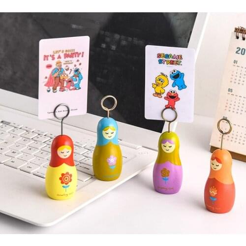 Japanese Wooden Message Note Holder Photo Holder Memo Clip Business Card Holder Office Home Desk Decoration Accessories