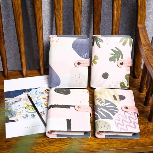 2019 Yiwi A6 PU Leather Floral Flower Schedule Book Diary Weekly Planner Notebook School Office Supplies Kawaii Stationery