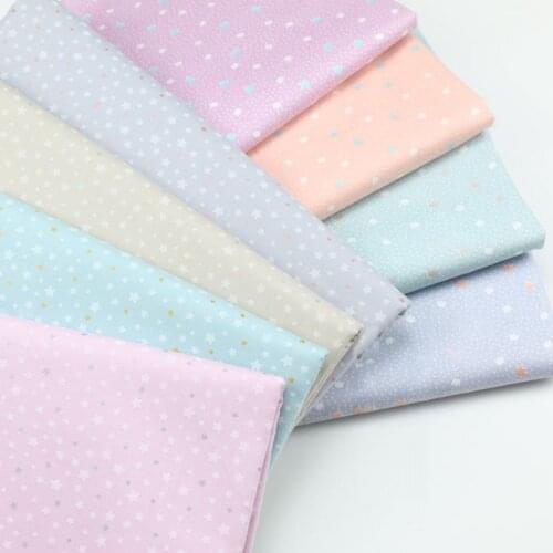 Crown Star Series Cotton Fabric Patchwork DIY Quilting Sewing Fat Quarters Tissue Telas Tilda Needlework 50*160cm D20