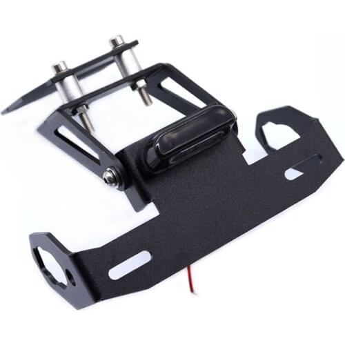 Motorcycle License Plate Holder Plate With LED Light Number Plate Holder Mount Bracket For KAWASAKI Z900 2017 2018 2019